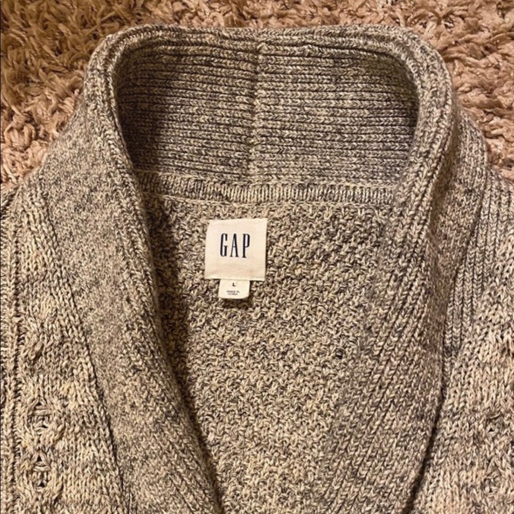 Gap grey men cardigan